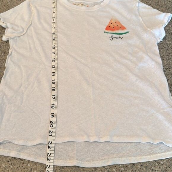 WE THE FREE Free People Fresh Watermelon Embroidered Tee - Picture 11 of 11